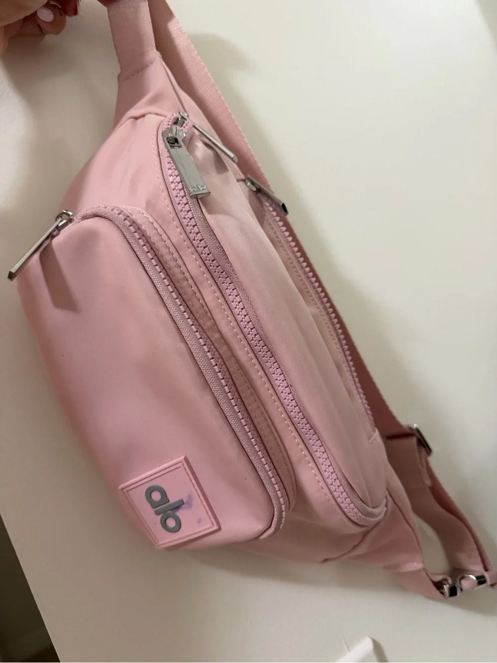 ALO Yoga Blush Pink Crossbody Belt Bag